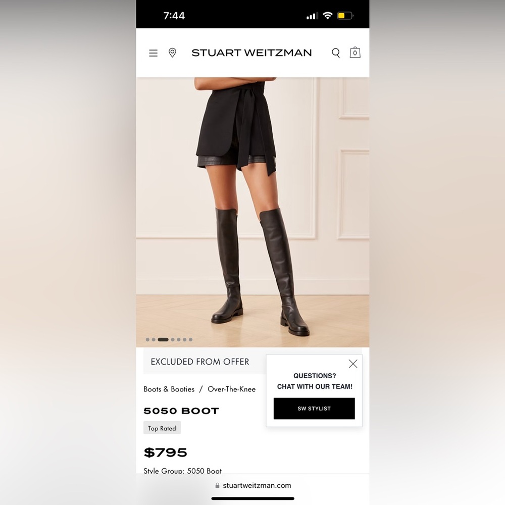 Stuart Weitzman 5050 Leather Boots
